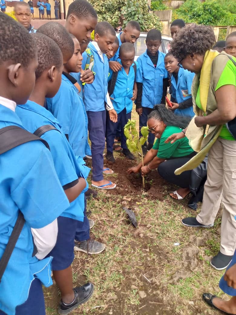 WEESDev Foundation Joins Forces with Friends of Limbe Botanic Garden and GHS Buea Town for Climate Literacy and Ornamental Tree Planting Event to Combat Flood